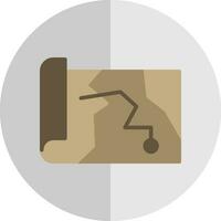 Treasure Map Vector Icon Design