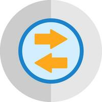 Two Way Arrow Vector Icon Design