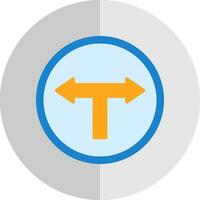 T Junction Vector Icon Design
