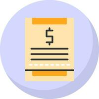 Receipt Vector Icon Design