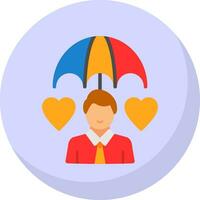 Life Insurance Vector Icon Design