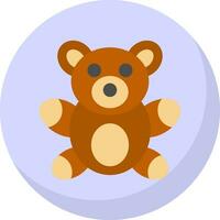 diseño de icono de vector de oso de peluche