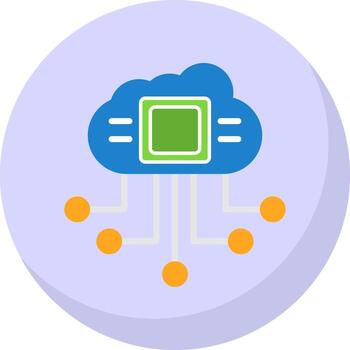 Cloud Computing Vector Icon Design