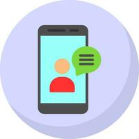 Online CHat Vector Icon Design