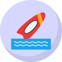 Surfboard Vector Icon Design