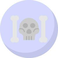 cráneo y huesos vector icono diseño
