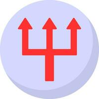 Triple Arrows Vector Icon Design