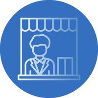 Shop Manager Vector Icon Design