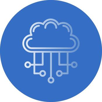 diseño de icono de vector de computación en la nube