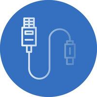 Usb Cable Vector Icon Design