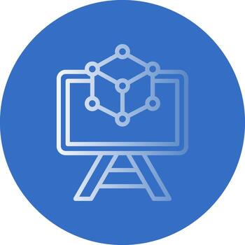 3d Modeling Vector Icon Design