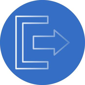 diseño de icono de vector de salida