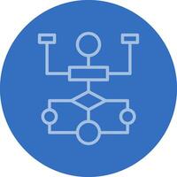 Flow Chart Vector Icon Design