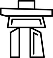 Inukshuk Vector Icon Design