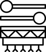 Inuit drum Vector Icon Design