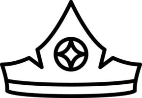 Aurora crown Vector Icon Design