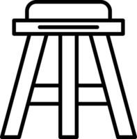 Stool Vector Icon Design
