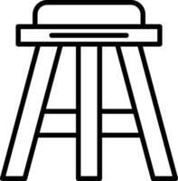 Stool Vector Icon Design