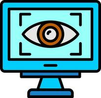 Eye Tracking Vector Icon Design