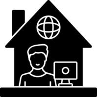 Work From Home Vector Icon Design