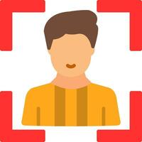 Face Scan Vector Icon Design