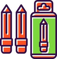 Color Pencil Vector Icon Design