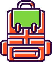 Backpack Vector Icon Design