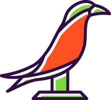 ártico golondrina de mar en vuelo vector icono diseño