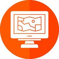 Game Map Vector Icon Design