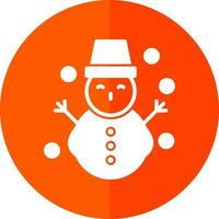 diseño de icono de vector de muñeco de nieve