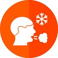 Frosty breath Vector Icon Design