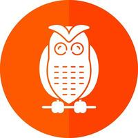 Snowy owl Vector Icon Design