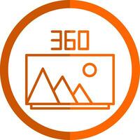 360 Image Vector Icon Design