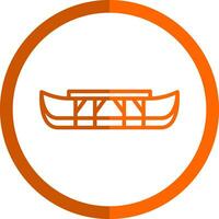 Eskimo kayak Vector Icon Design