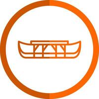 Eskimo kayak Vector Icon Design