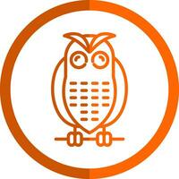 Snowy owl Vector Icon Design