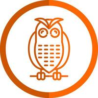 Snowy owl Vector Icon Design