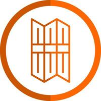 Folding Screen Vector Icon Design