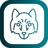 Arctic wolf Vector Icon Design