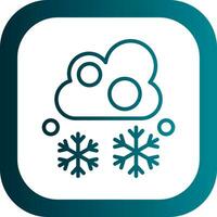 Snowfall Vector Icon Design