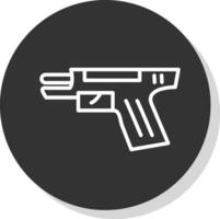 diseño de icono de vector de pistola