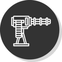 Machine Gun Vector Icon Design