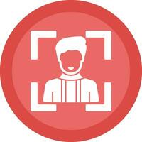 Face Scan Vector Icon Design