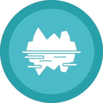 glaciar bahía vector icono diseño