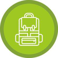 Backpack Vector Icon Design