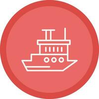 Icebreaker ship Vector Icon Design