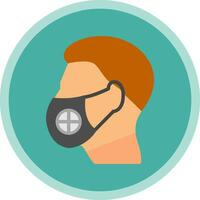 Face Mask Vector Icon Design