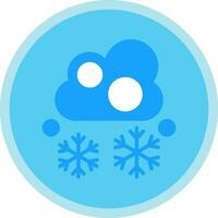 Snowfall Vector Icon Design