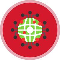 Global Network Vector Icon Design