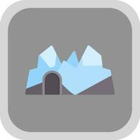 Ice cave Vector Icon Design